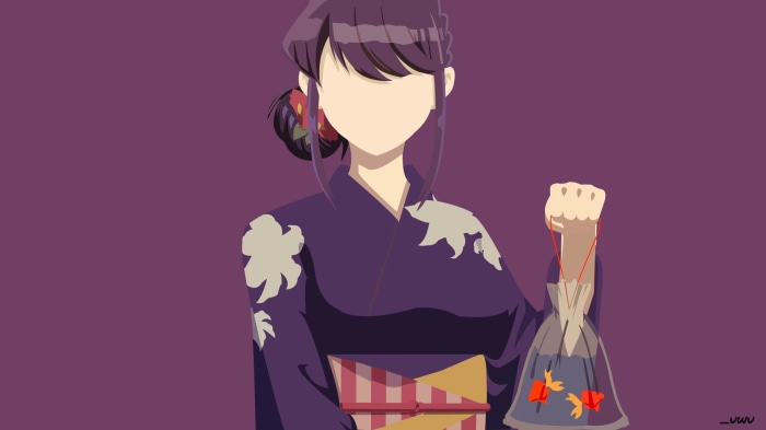 Shouko Komi in a Yukata