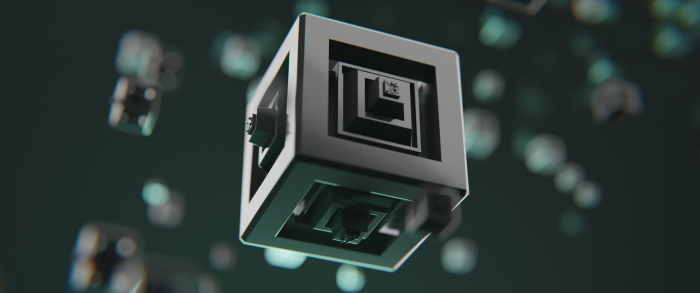 Abstract fractal cube