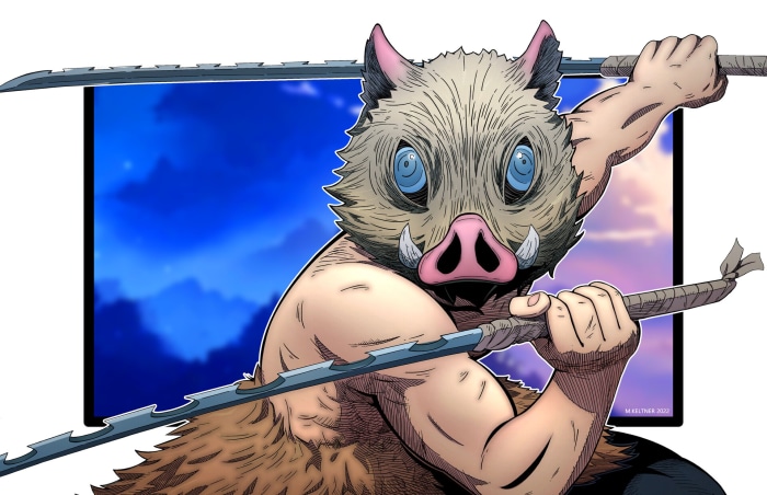 Inosuke Hashibira from Demon Slayer: Kimetsu No Yaiba