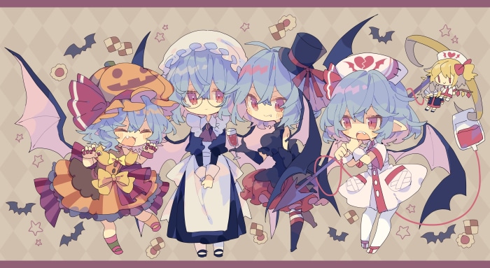 Touhou Project: Remilia and Flandre Scarlet Halloween