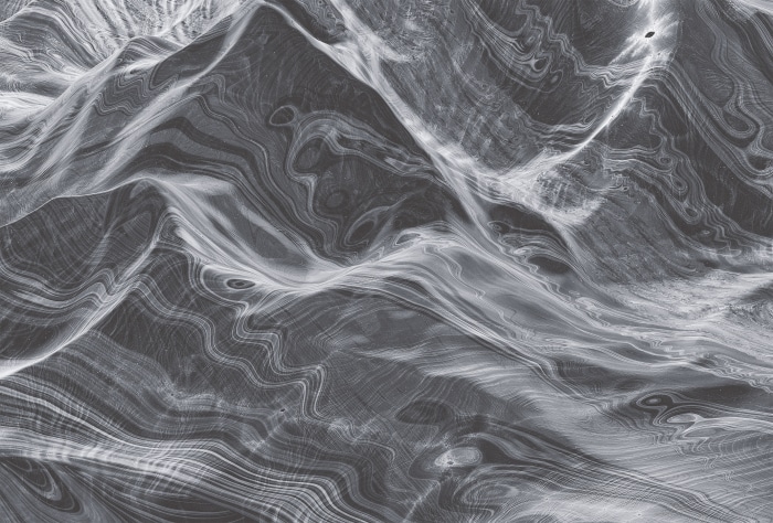 Abstract Grey Landscape with Swirling Patterns