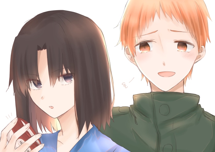 Shiki Ryougi and Tomoe Enjou from Kara No Kyoukai