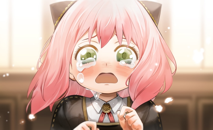 Anya Forger from Spy X Family Crying 4K