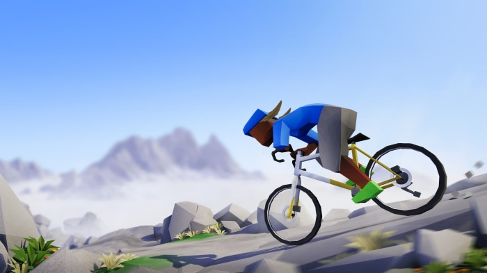 Cyclist in Lonely Mountains: Downhill 4K