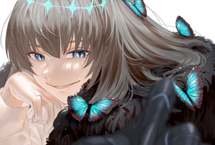 Oberon from Fate/Grand Order with butterflies