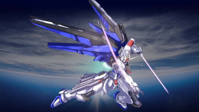 ZGMF-X10A Freedom Gundam in flight