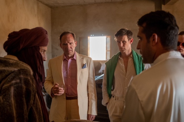 Ralph Fiennes and Matt Smith in The Forgiven