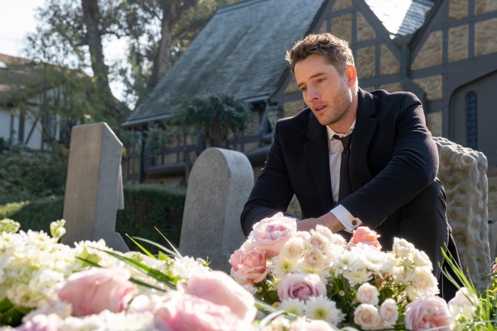 Kevin Pearson from This Is Us at a cemetery