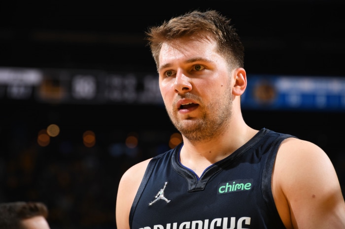 Luka Dončić in Dallas Mavericks uniform