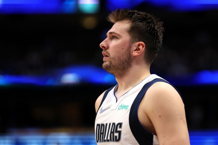 Luka Dončić in Dallas Mavericks uniform