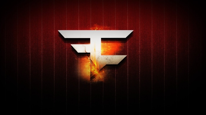Faze Clan logo with fire effect