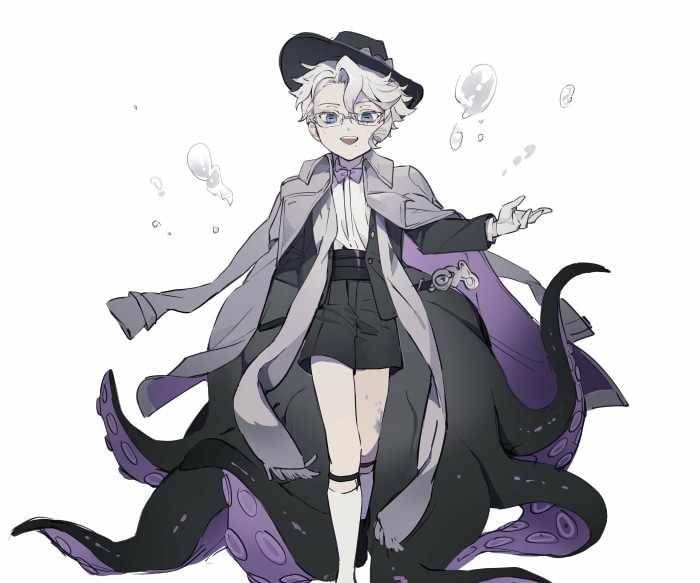 Azul Ashengrotto from Twisted Wonderland with tentacles