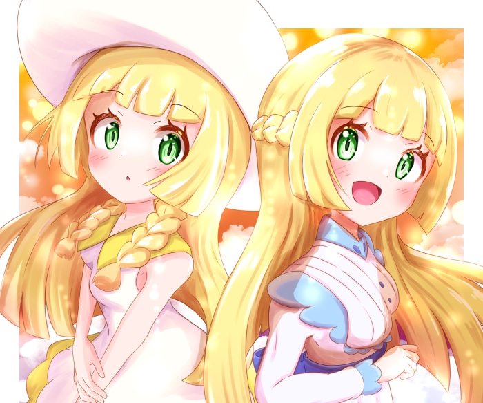 Lillie from Pokémon Sun and Moon with Nihilego