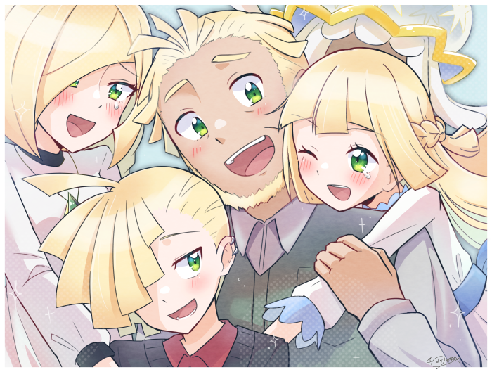 Pokémon: Sun and Moon family portrait 4K