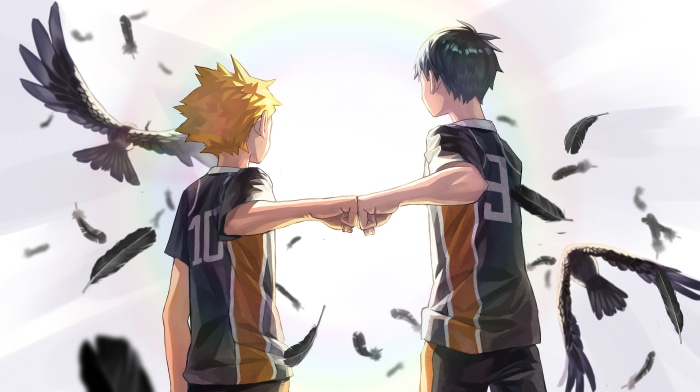 Shoyo Hinata and Tobio Kageyama from Haikyu!!
