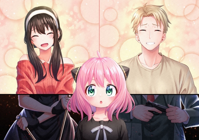 Anya, Loid, and Yor Forger from Spy X Family 4K