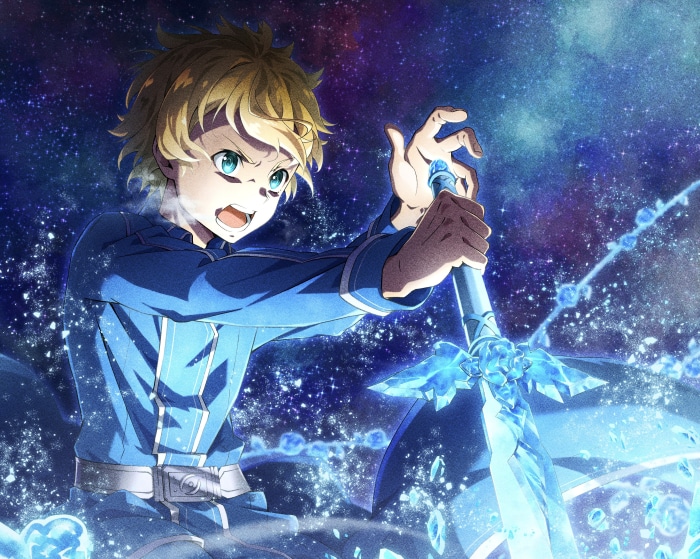 Eugeo from Sword Art Online with a crystal sword