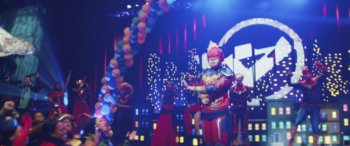 Ms. Marvel and friends on stage
