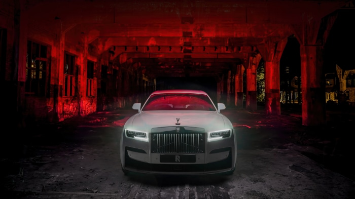 White Rolls Royce Ghost Luxury Car