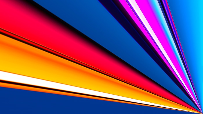 Abstract digital art with colorful light streaks
