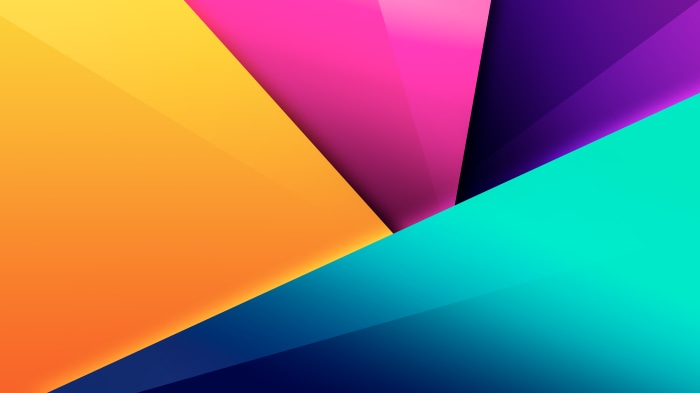 Abstract digital art with overlapping geometric shapes