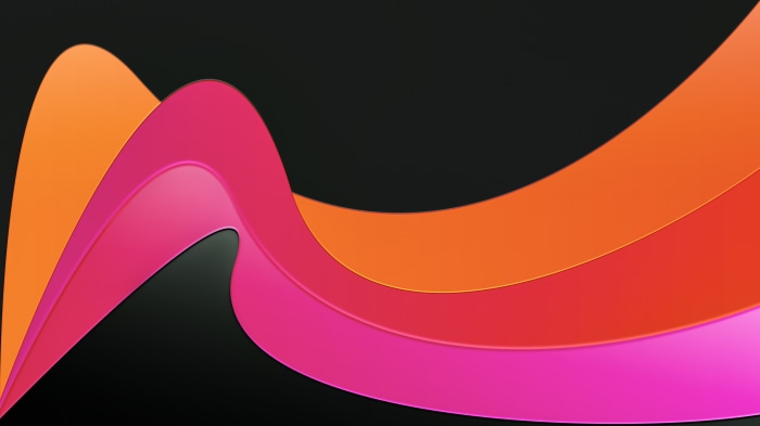 Abstract digital art with colorful waves
