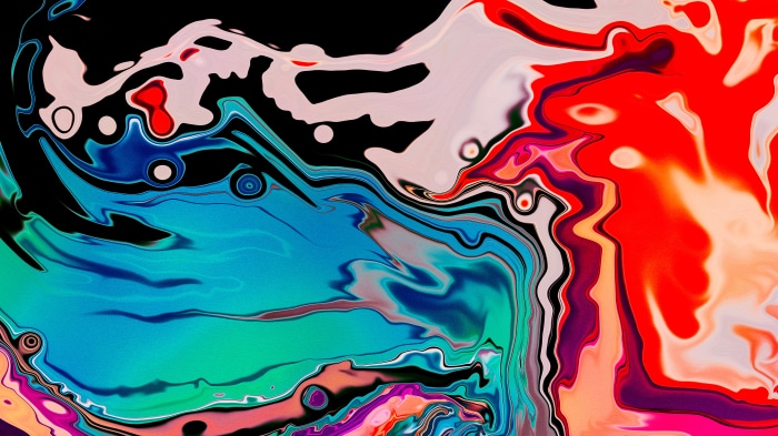 Abstract digital art with swirling colors