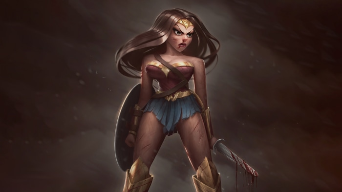 Wonder Woman with Sword and Shield
