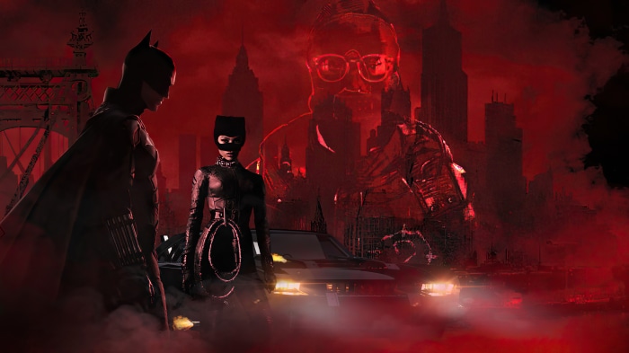 The Batman and Catwoman in Gotham City 4K