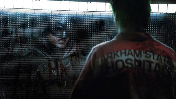 Batman and Joker at Arkham State Hospital