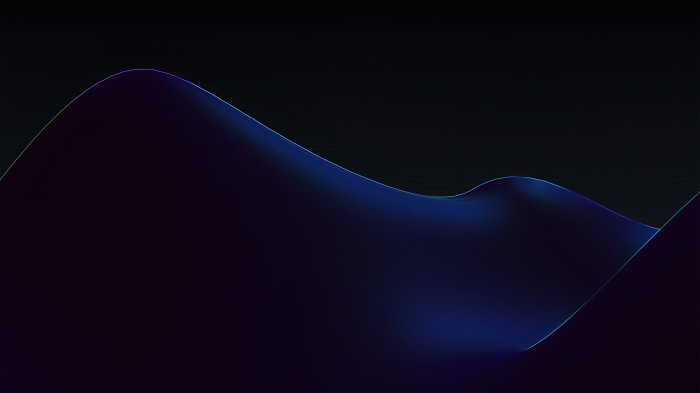 Abstract digital art with blue and purple waves