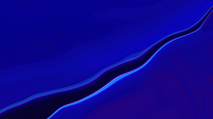 Abstract blue and purple wavy digital art 4K