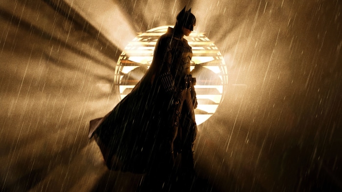 Batman from The Batman in the rain