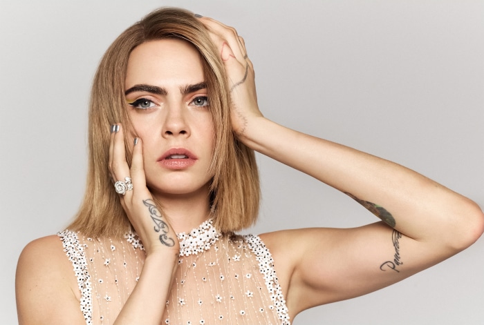 Cara Delevingne in a photoshoot