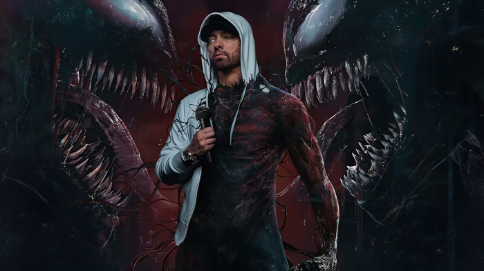 Eminem with Venom symbiotes