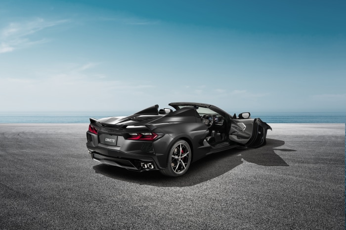 2023 Chevrolet Corvette Convertible on a Beach