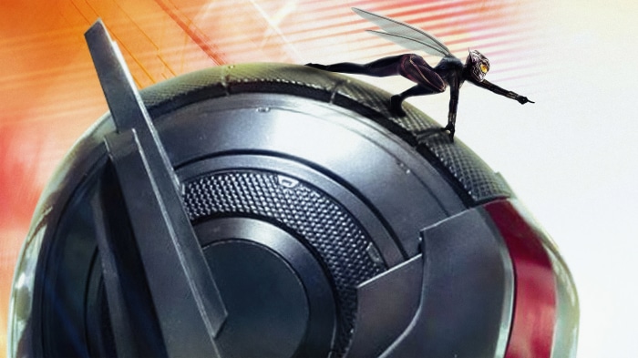 The Wasp on Ant-Man's Helmet from Ant-Man and The Wasp: Quantumania 4K
