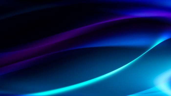 Abstract digital art with blue and purple light streaks