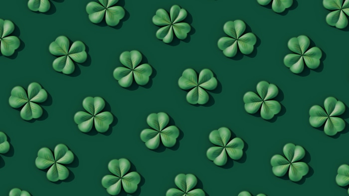 Digital Art of Clover Pattern