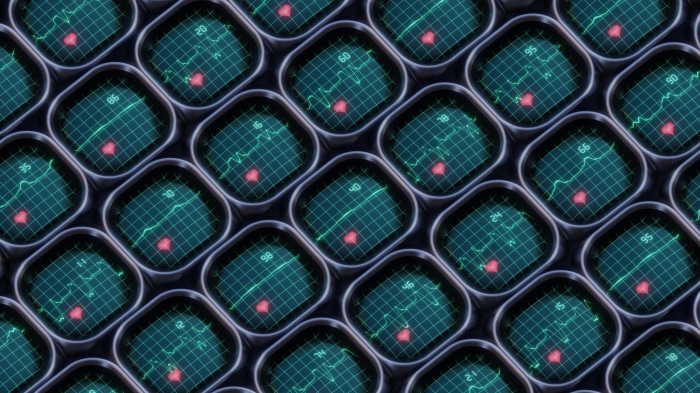 Digital Art Heartbeat Monitors 4K