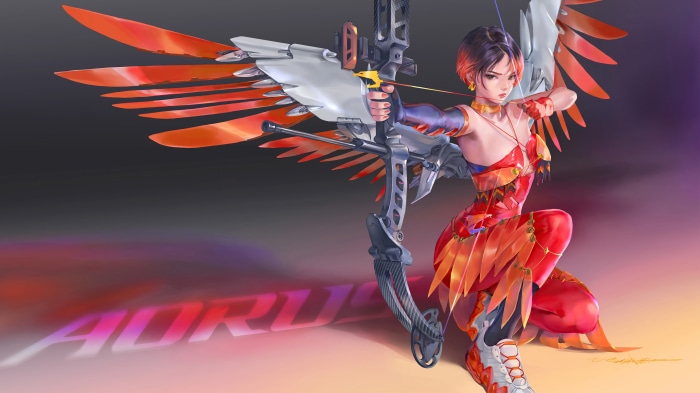 AORUS Archer with Futuristic Wings