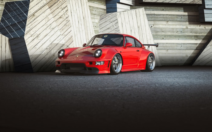 Red Porsche 911 Turbo S