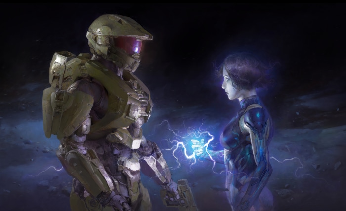 Master Chief and Cortana from Halo Infinite