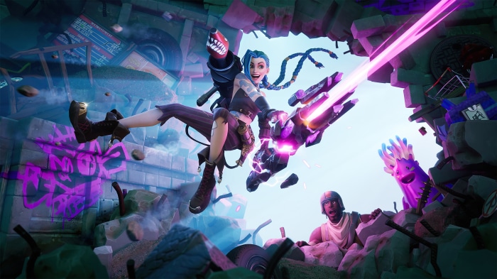 Jinx from League of Legends in Fortnite 4K