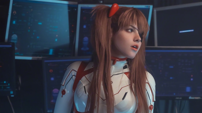 Asuka Langley Soryu from Neon Genesis Evangelion cosplay