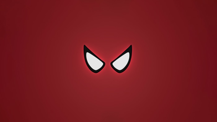 Minimalist Spiderman Eyes Artwork