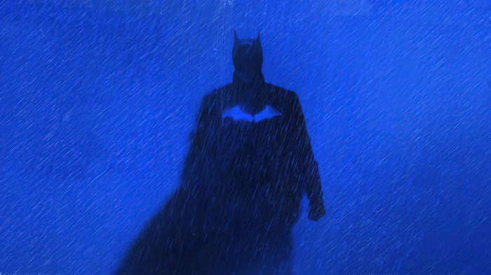 Batman from The Batman in the rain