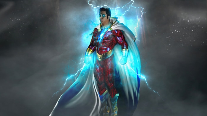 Shazam artwork with lightning