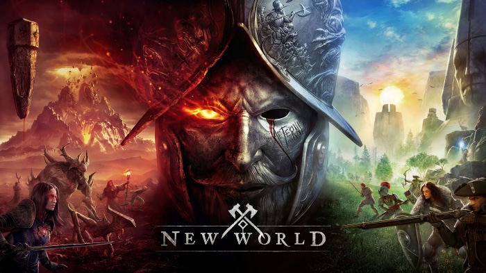 New World game art with split imagery