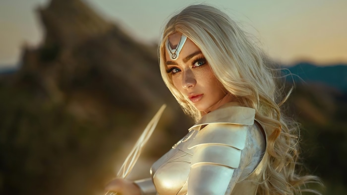 Thena from Eternals cosplay